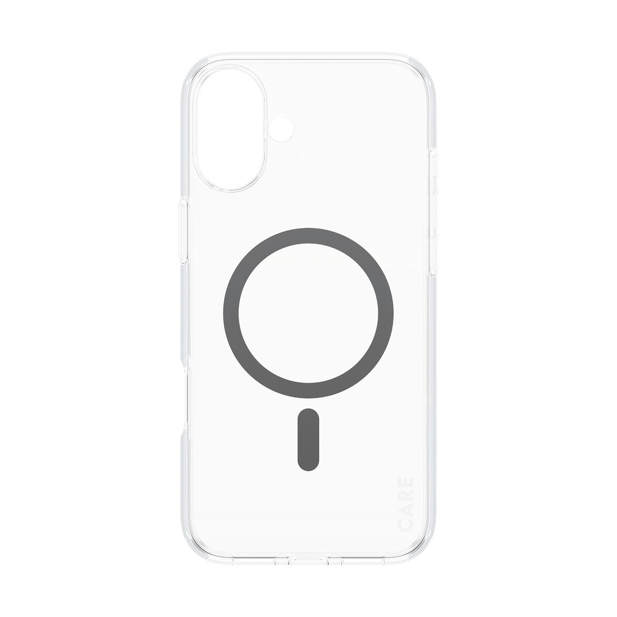 CARE by PanzerGlass® Urban Combat Case Transparent w. Black MagSafe iPhone 16 Plus